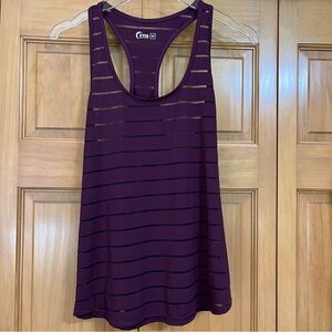Zyia Burgundy Wine Athletic Tank Top Size Medium